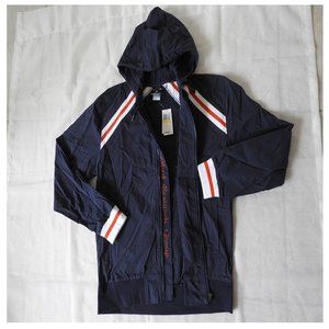 Cotton men's jacket with hood, on zipper, size M